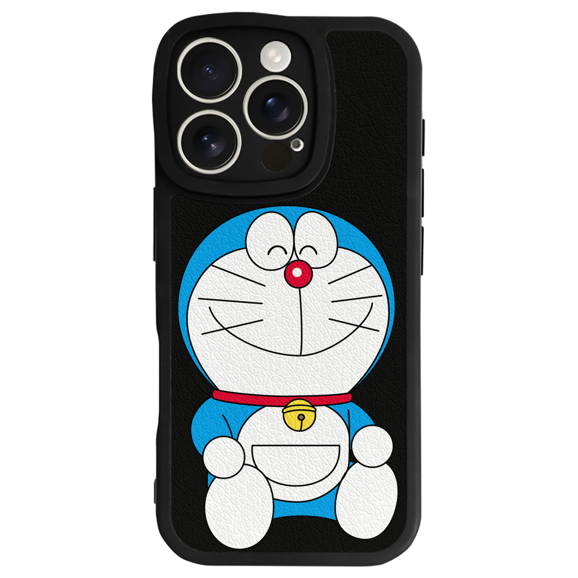 （画像用） ドラえもん Doraemon 【iPhone 16シリーズ対応】シリコンスマホケース（レザー調） 材質：シリコン